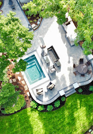 Naperville indoor-outdoor renovation with pool and outdoor living